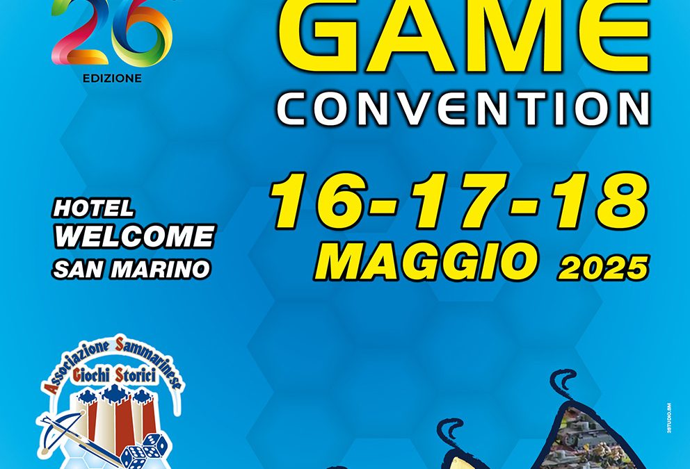 SAN MARINO GAME CONVENTION 2025 – Ci siamo!!